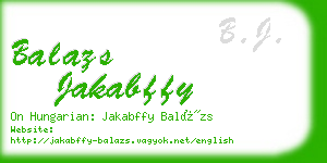 balazs jakabffy business card